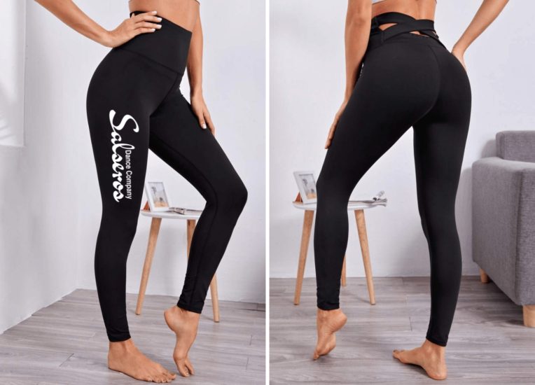 Women's black leggings - Salsa Music & Dance In Eugene, OR